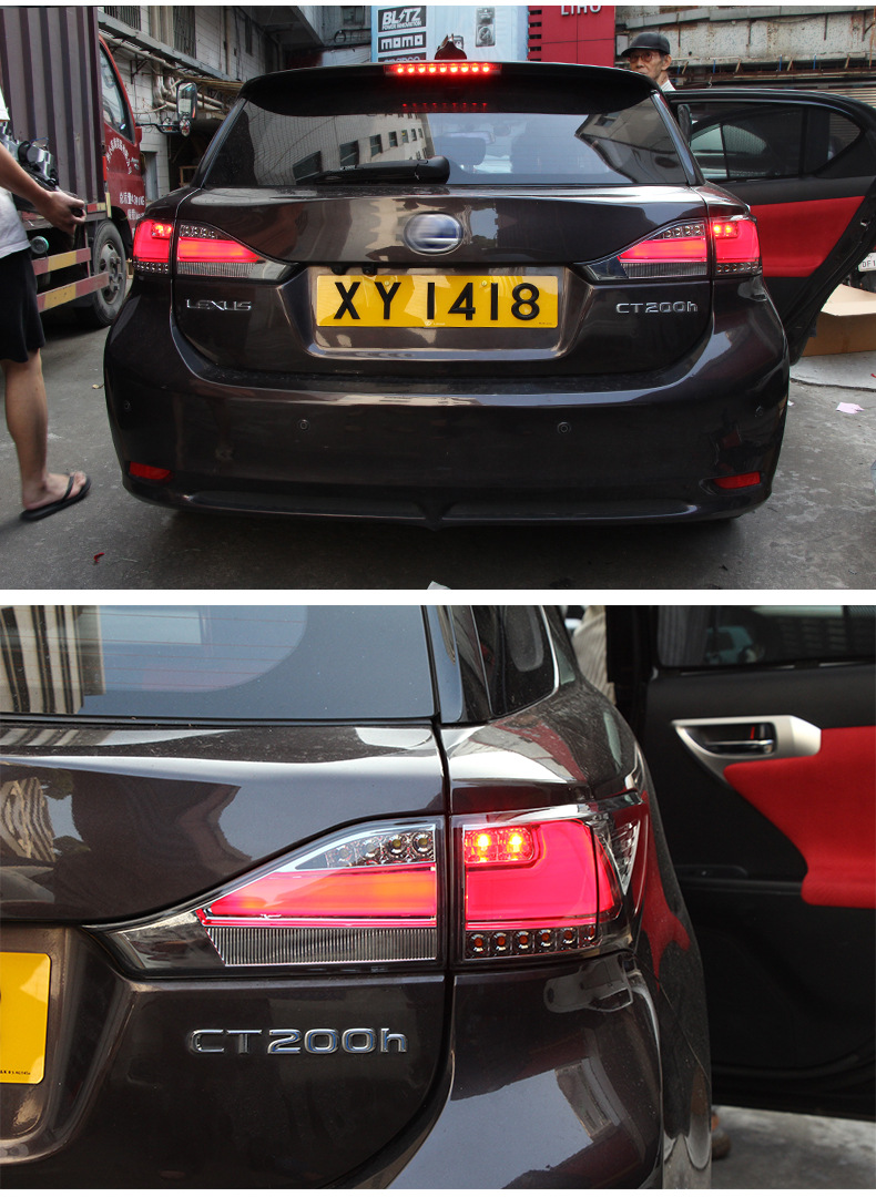 Car Styling Rear Taillight For Lexus CT200 2011-20 17 LED Tail Lamp LED DRL Signal Brake Reverse Taillights
