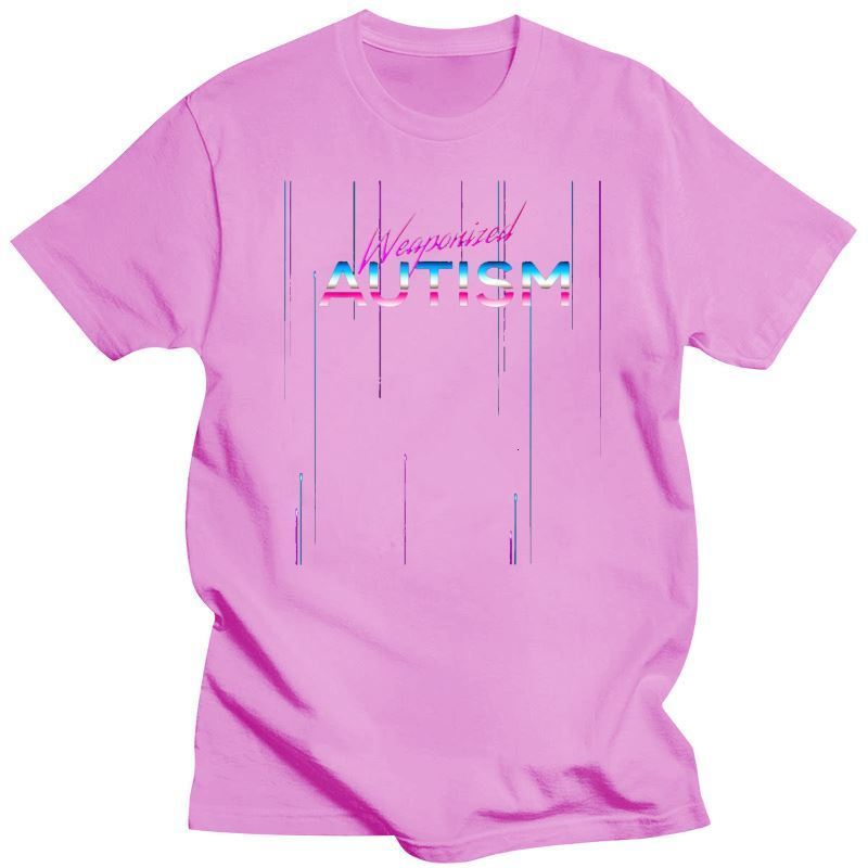 Mens TShirts Weaponized Autism Shirt Disco Style Funny 80S Aesthetic Gift 230406