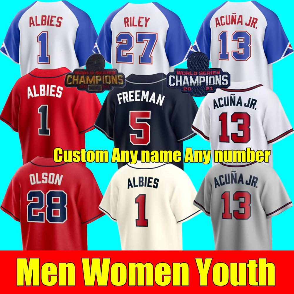 2023 S- WS Gold Program Jersey Ronald Acuna Jr. MATT OlSON JORGE SOlER DEiON SANDERS AUSTIN ATlANTA RIlEY BRAVE OZZIE ALBIES JONES Men Women Youth Baseball Jerseys, As shown in illustration
2023 S- WS Gold Program Jersey Ronald Acuna Jr. MATT OlSON JORGE SOlER DEiON SANDERS AUSTIN ATlANTA RIlEY BRAVE OZZIE ALBIES JONES Men Women Youth Baseball Jerseys, As shown in illustration