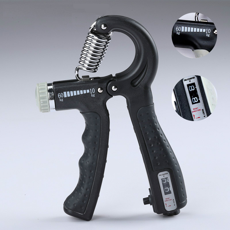 Hand Grips RShape Adjustable Countable Grip Strength Exercise Strengthener Gripper Spring Finger Pinch Carpal Expander 230406