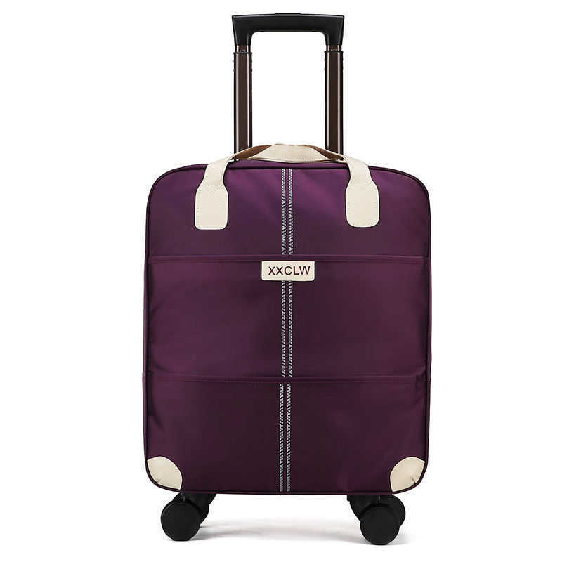 2022 New Rod Luggage Bag Large Capacity Travel Bag Women's and Men's Lightweight Luggage Bag Portable Storage Bag Universal Wheel