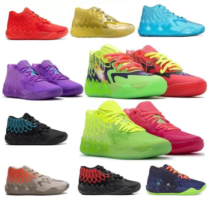 

2023 Lamelo Ball MB 01 02 Basketball Shoes Rick Red Green And Morty Galaxy Purple Blue Grey Black Queen Buzz City Melo Sports Shoe Trainner Sneakers