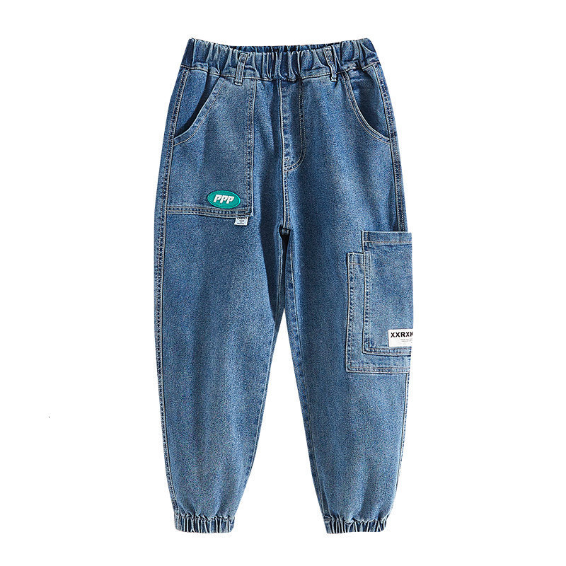 Jeans Autumn Children's Boys' Jeans Baby Clothing Classic Pants Children's Jeans Trousers Baby Boys' Casual Bottom Sports Pants 4-