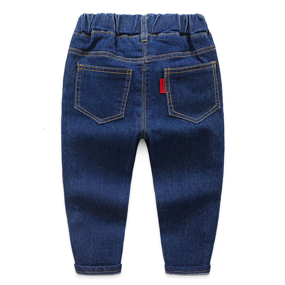 Jeans Children's Spring Autumn Cotton Jeans Baby Boys' Fashion Elastic denim Trousers Children's Solid Denim Casual Pants 2Y-8 years 23