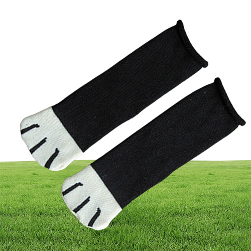 Socks autumn and winter womens curled cotton terry socks pregnant womens old peoples loose mouth cats claws cartoon thickened and
