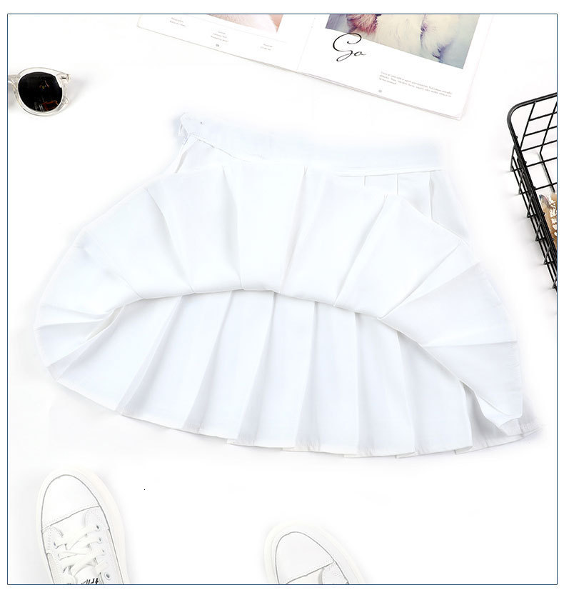Skirts Super SchoolSkirt Plaid Pleated Skateboard Women's Spring Summer High Waist Sprint Skateboard Autumn Academy Yellow A-character Skateboard