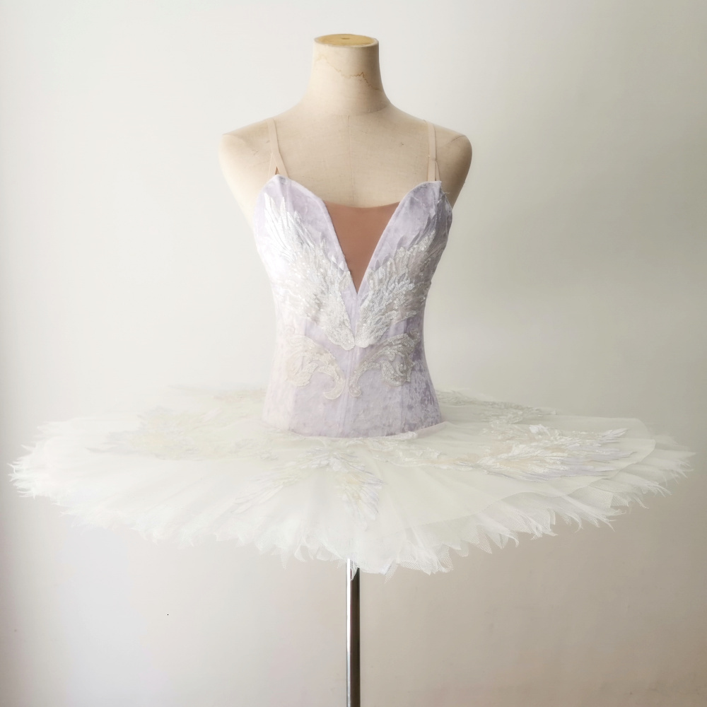 Dancewear White Swan Lake Ballet Tutu Skirt Professional Ballet Costumes Velvet Tops Girls Ballerina Dress Kids Belly Dancewear Adult 230406