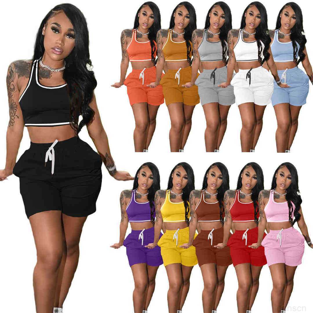 Women tracksuits for summer sport suits Designers Clothes 2023 fashion solid color leisure sports suit (including pocket), Light blue
Women tracksuits for summer sport suits Designers Clothes 2023 fashion solid color leisure sports suit (including pocket), Light blue