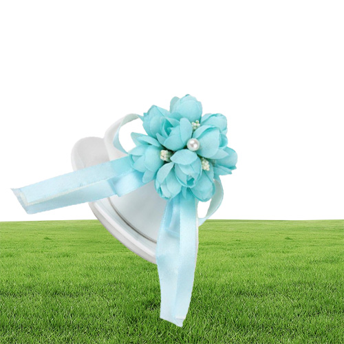 New Men Brooch Artificial Silk Flower with Pearl Design Wedding Prom Corsages and Boutonnieres Suit Accessories G5152140886