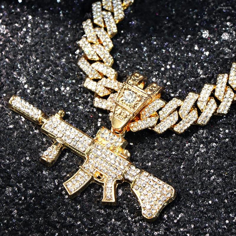 Chains Men Women 14MM Cuban Chain Gun Pendant Necklace Iced Out Rhinestone Prong Miami Link Hip Hop Jewelry Gifts
Chains Men Women 14MM Cuban Chain Gun Pendant Necklace Iced Out Rhinestone Prong Miami Link Hip Hop Jewelry Gifts