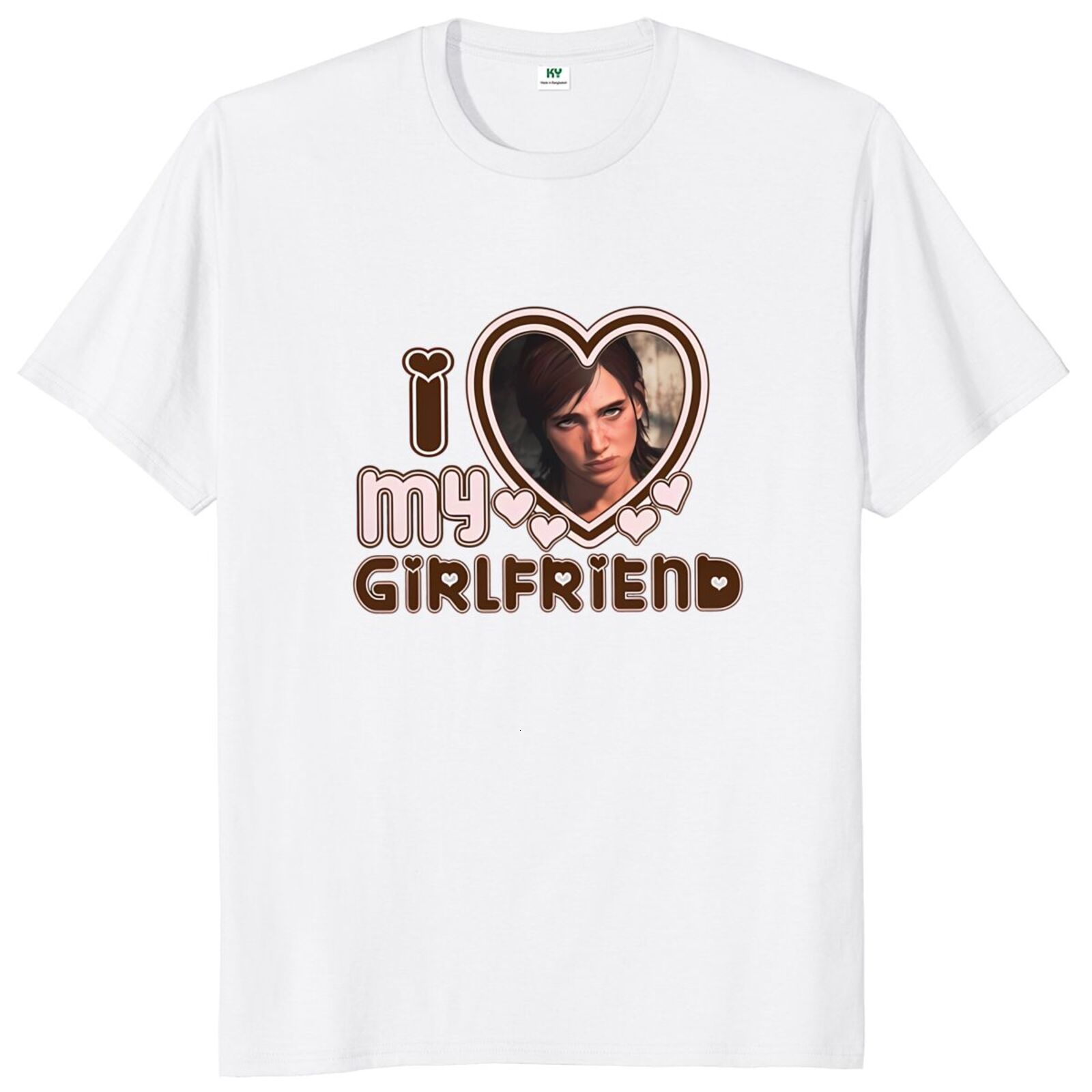 Mens TShirts I Love Ellie Williams T Shirt Game And Drama Fans Art Gift Short Sleeve Casual 100% Cotton Oneck Soft Tshirts EU Size 230406