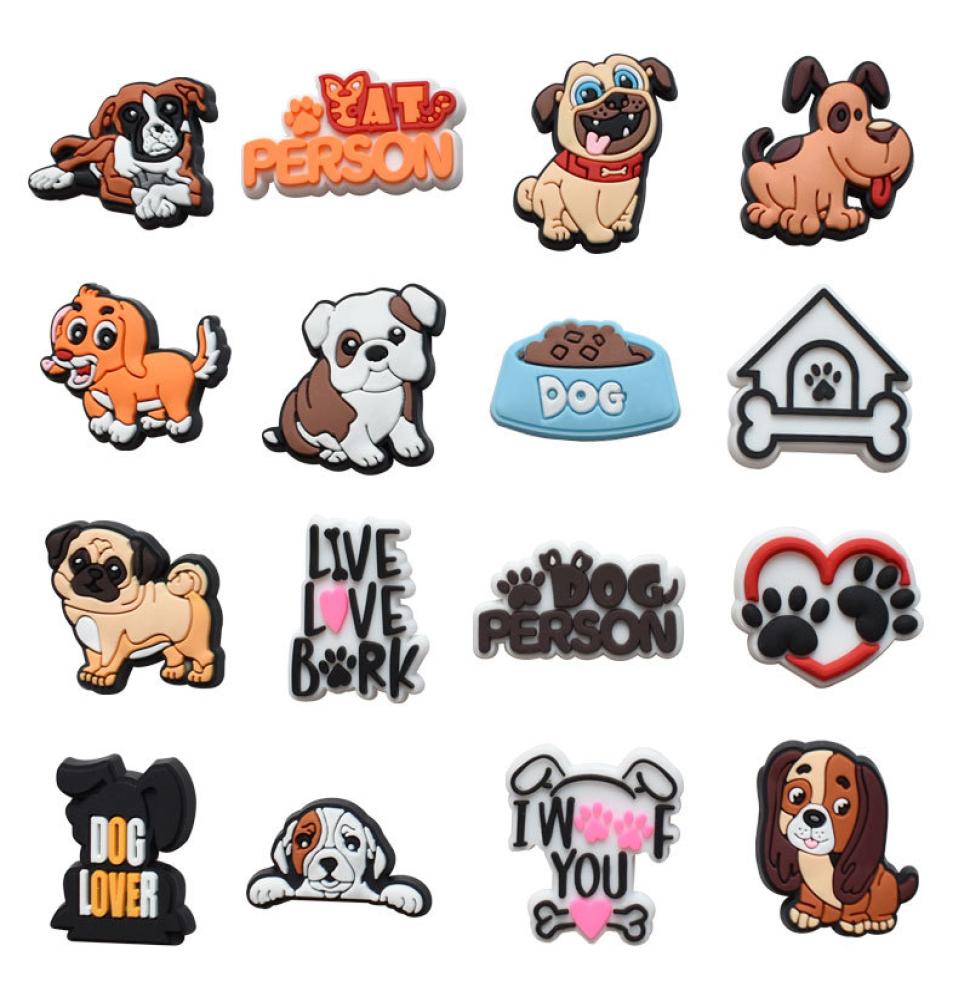 Pvc Dog Shoe Charm Decoration Buckle Accessories Jibitz for Charms Pins Buttons