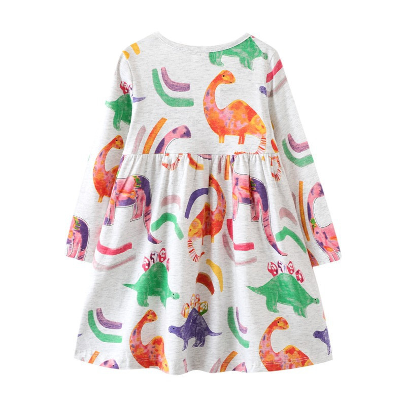 Girl s Dresses Jumping Meters Children s Princess Unicorn For Autumn Spring Long Sleeve Baby Costume Birthday Toddler Kids Frocks 230406