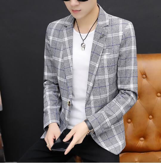Men's Suits Blazers casual outerwear men's slim fitting suit outerwear top 230406