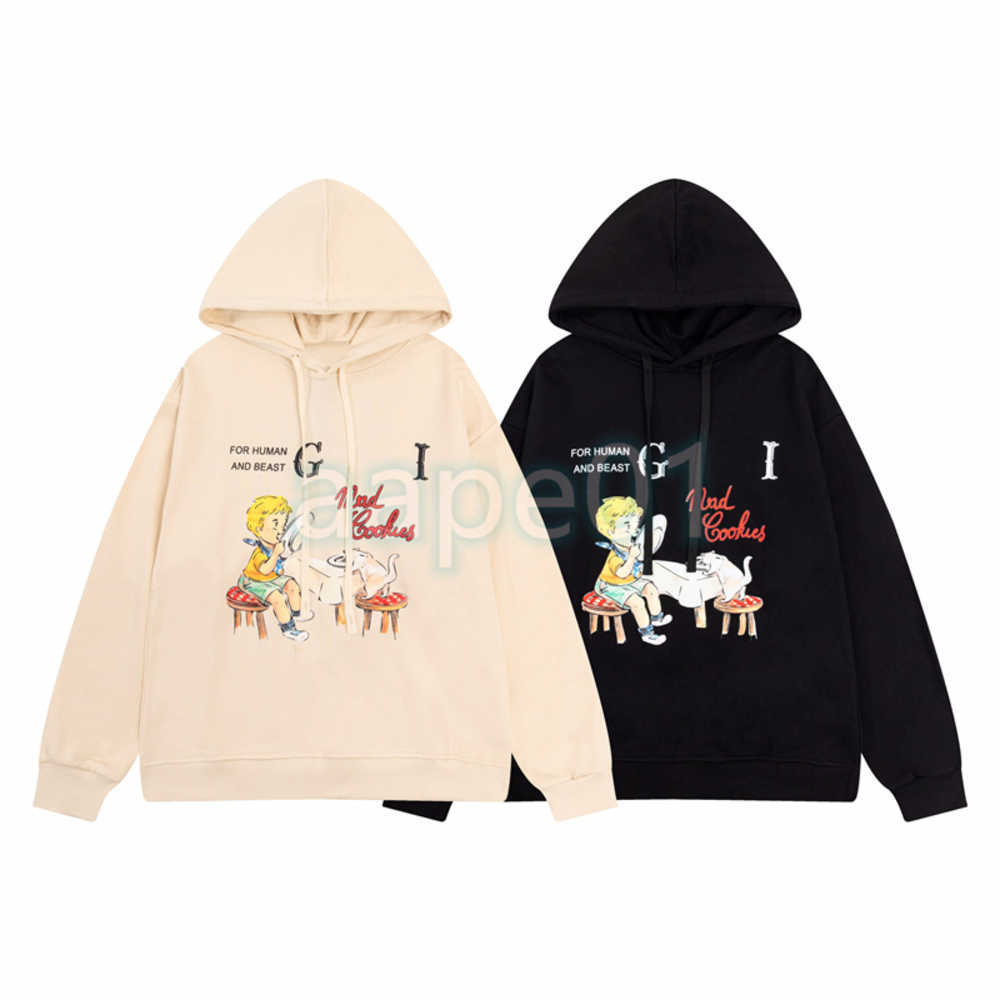Luxury Designer Mens Hoodie Little Boy and Cat Print Long Sleeve Sweater Autumn Fashion Brand Pullover Crew Neck Top Black Apricot''gg''
Luxury Designer Mens Hoodie Little Boy and Cat Print Long Sleeve Sweater Autumn Fashion Brand Pullover Crew Neck Top Black Apricot''gg''