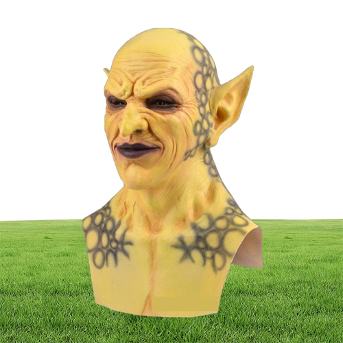 New Halloween Devil Clown Mask Yellow Goblins Mask Halloween Horror Mask Creepy Costume Party Cosplay Props 2009298719381