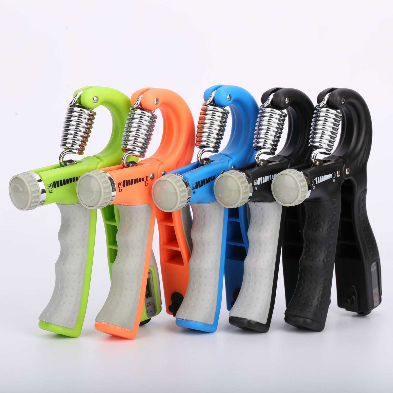 Hand Grips RShape Adjustable Countable Grip Strength Exercise Strengthener Gripper Spring Finger Pinch Carpal Expander 230406