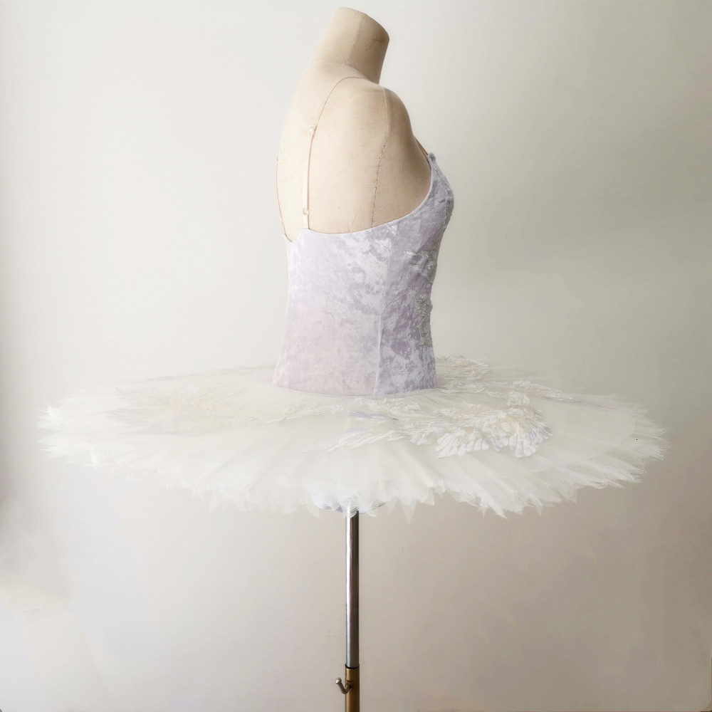 Dancewear White Swan Lake Ballet Tutu Skirt Professional Ballet Costumes Velvet Tops Girls Ballerina Dress Kids Belly Dancewear Adult 230406