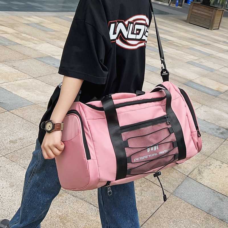 Duffel Bags Double Shoulder Bag Portable Diagonal Cross Dry and Wet Separation Large Capacity Short Distance Travel Men Women s Single Fitness Bag 230