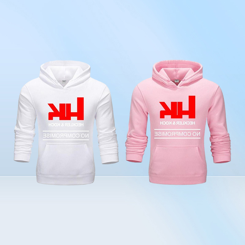 Fshion Men039s Hoodie HK Heckler Koch Firearms No Compromise Man PreCotton Hoodies Color Men Jacket Neck Sweatshirts