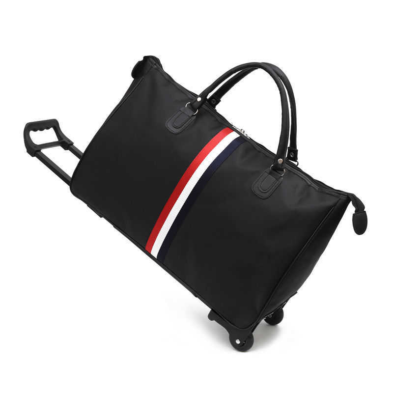 Short distance trolley bag travel bag men's and women's hand luggage bag light Korean version large capacity boarding case drag travel bag