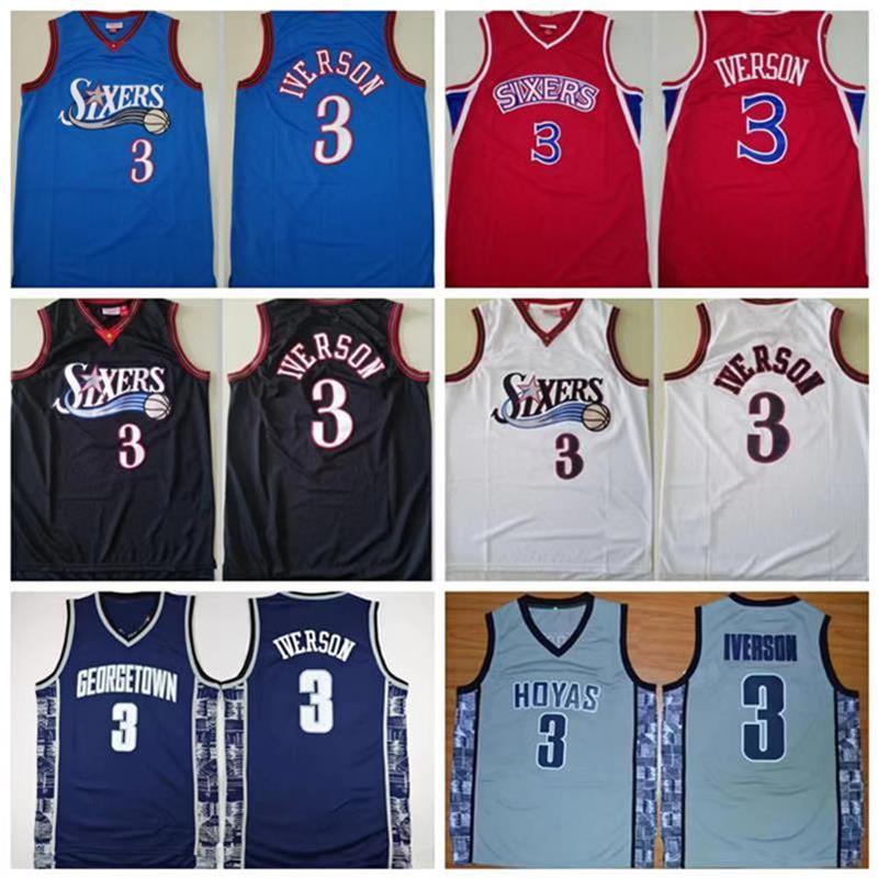 Mitchell Ness Retro Allen 3 Iverson Jersey 76erss vintage Basketball Jerseys Mesh Georgetown Hoyas College University vintage College Men Stitched Shirt, Colour 1
Mitchell Ness Retro Allen 3 Iverson Jersey 76erss vintage Basketball Jerseys Mesh Georgetown Hoyas College University vintage College Men Stitched Shirt, Colour 1