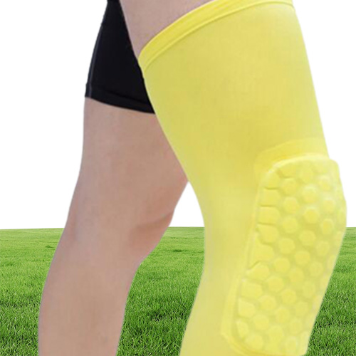 Honeycomb Sports Safety Tapes Volleyball Basketball Knee Pad Compression Socks Wraps Brace Protection Fashion Accessories Single p