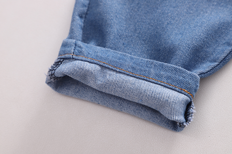 Jeans Autumn Children's High Quality Boys and Girls Fashion Hole Children's Jeans Boys' Casual Denim Pants Children's Legs 0-5 Yea