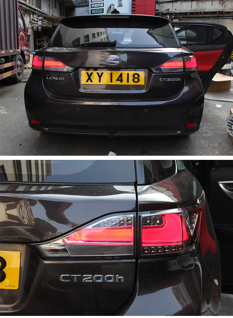 Car Styling Rear Taillight For Lexus CT200 2011-20 17 LED Tail Lamp LED DRL Signal Brake Reverse Taillights
