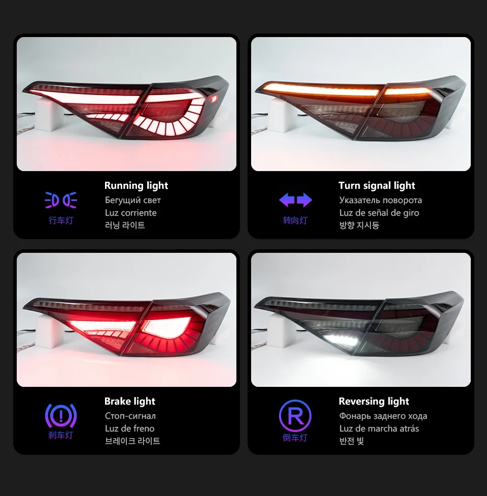 Auto Taillight For Honda CIVIC 11th Tail light 20 22-2024 Eagle Eye Styling LED Taillight Assembly Rear Brake Reverse Lights