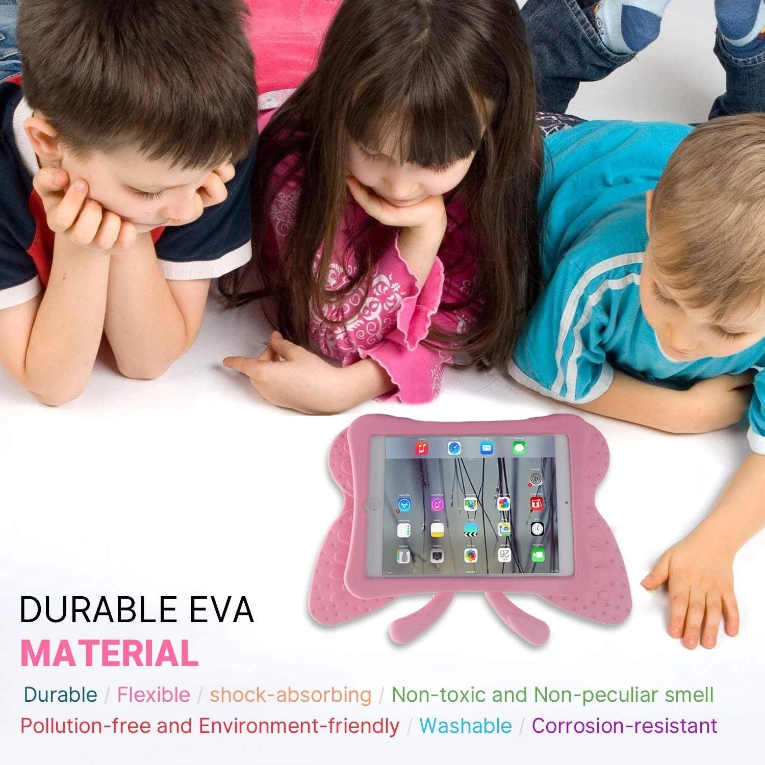 Cartoon EVA Tablet Case Shockproof for iPad 10 Gen 10.9inch Air Air2 Pro 11 Mini 3 4 5 Samusng Tab3 HD8 Shock Proof Protective Cover Cases Butterfly S