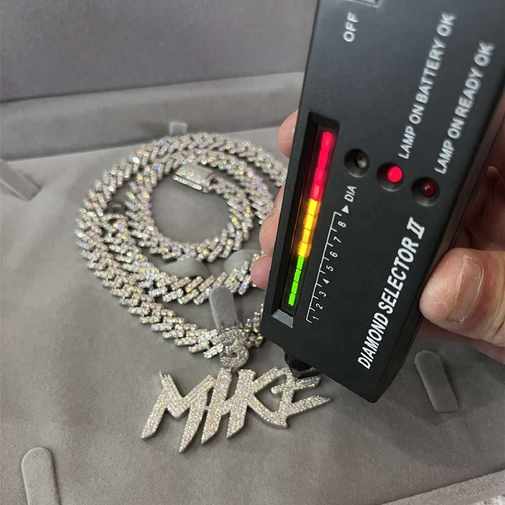 Custom Sterg Sier VVS Moissanite Hip Hop Mens Jewelry Iced Out Necklace moissanite Pendant