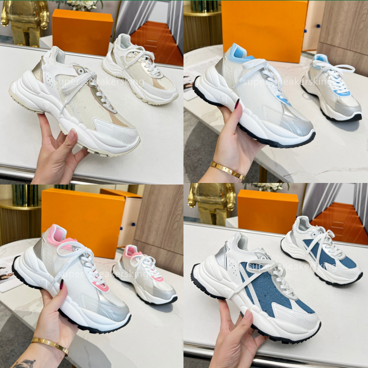 Women Run 55 Running Shoes Away Sneakers Platform Shoes Fashion Classic Rubber Sneaker Leather Outdoors Low-top Trainers 35-41