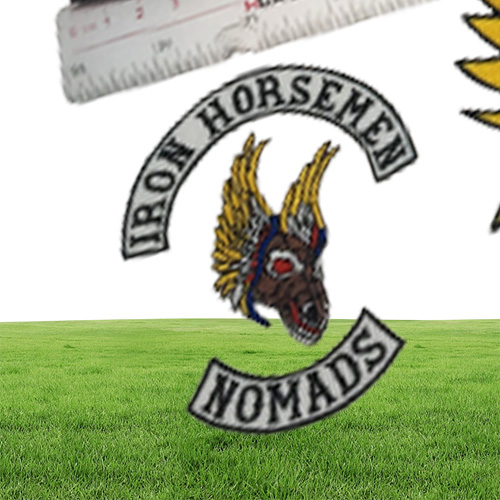 New LARGE HORSEMEN SETS Motorcycle Biker Embroidered Patch Full Back Size for JACKET VEST 38cm MC PATCH