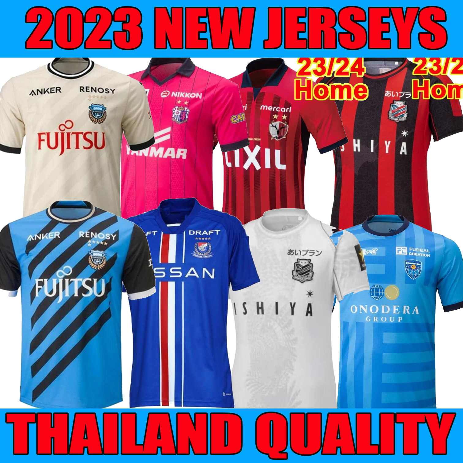 23 24 J1 League Soccer Jerseys Cerezo Osaka Kashima Antlers 2023 Yokohama Vissel Football Kawasaki Gamba Osaka Hokkaido Consadole Sapporo Shirt Shimizu S-Pulse, Image
23 24 J1 League Soccer Jerseys Cerezo Osaka Kashima Antlers 2023 Yokohama Vissel Football Kawasaki Gamba Osaka Hokkaido Consadole Sapporo Shirt Shimizu S-Pulse, Image