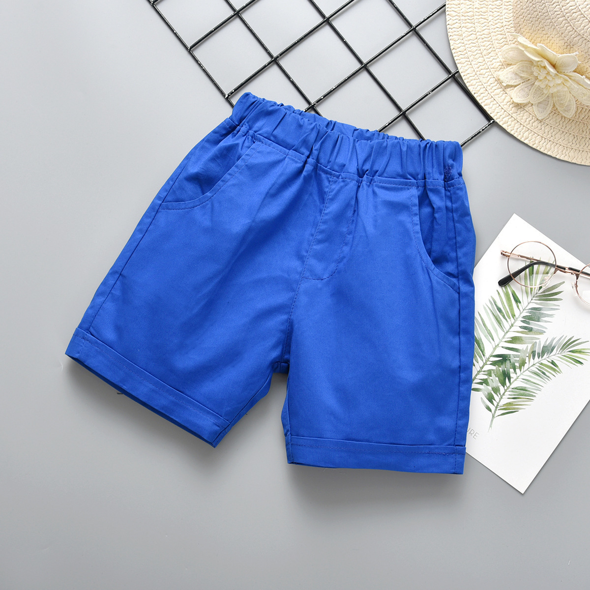 Shorts Boys' Shorts Children's Summer Pants 1-8 Year Old Trousers Solid Color Preschool Clothing Girls' Set Pants School Clothing 23040