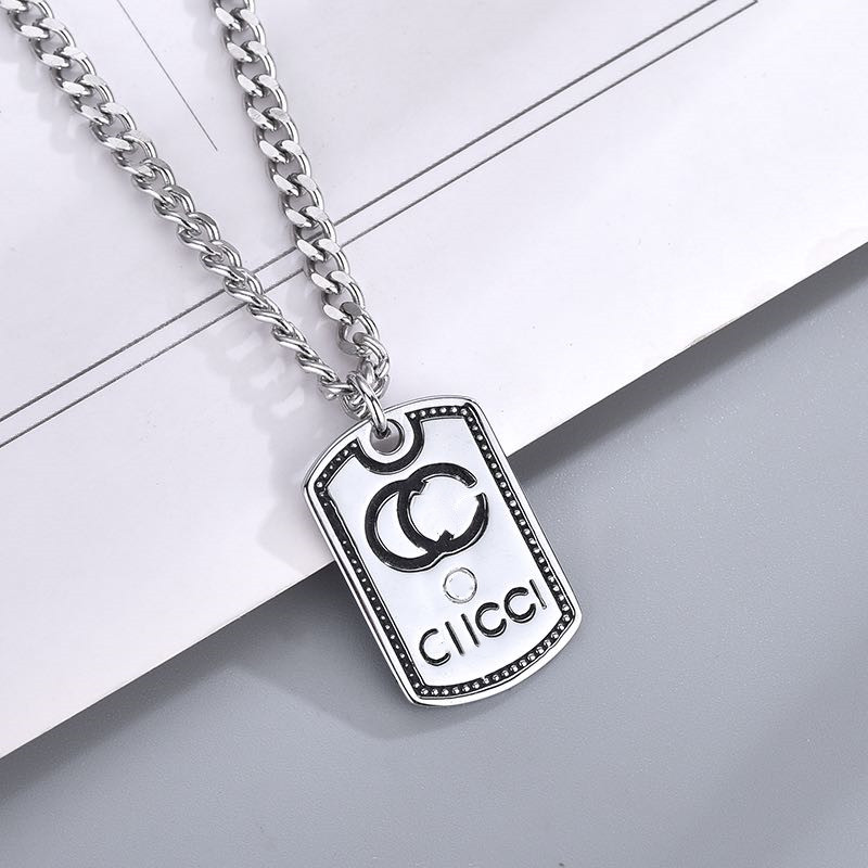 Designer's Classic Luxury Tag Necklace for Men's 925 Silver Necklace Luxury Design Jewelry Does Not Fade or Allergy
Designer's Classic Luxury Tag Necklace for Men's 925 Silver Necklace Luxury Design Jewelry Does Not Fade or Allergy