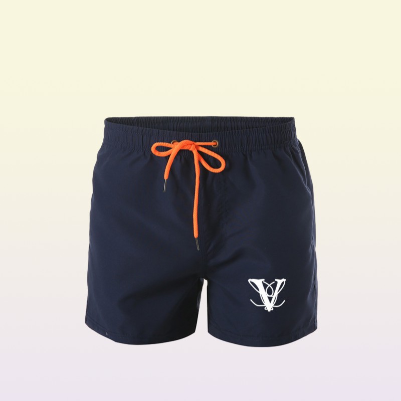 Beach pants fashion new Khmer shorts solid color printing men039s summer wind beach swimming shorts men039s high quality box