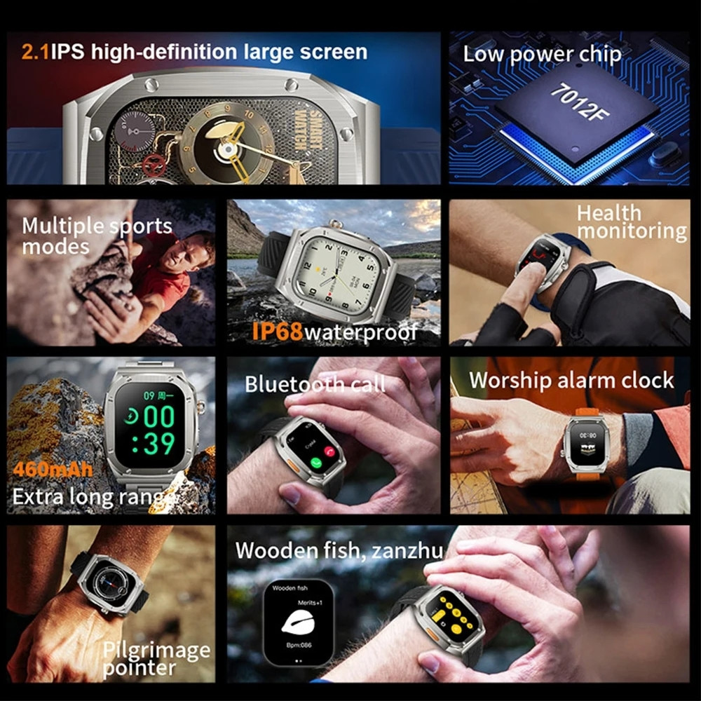 Z79 Max Smart Watch BT Call Compass NFC Voice Assistant Women Sports Fintess GPS SmartWatch Ultra Series 9 Men For HUAWEI Gt3 Pro free shipping