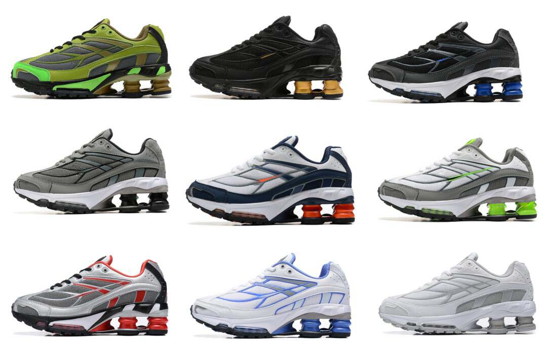 Designer Shox TL R4 Shoxs Ride Running Shoes Size 12 Triple Black White Silver Speed Red Medium Olive Copper Grey Racer Pink Chrome Men Women Jogging Sneakers 36-46
Designer Shox TL R4 Shoxs Ride Running Shoes Size 12 Triple Black White Silver Speed Red Medium Olive Copper Grey Racer Pink Chrome Men Women Jogging Sneakers 36-46
