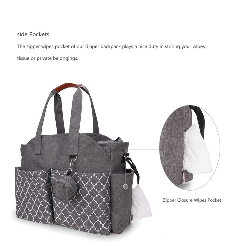Diaper Bags Baby Nappy Changing Tote with Shoulder Strap Portable Waterproof and Large Capacity for Mommy bag 230406