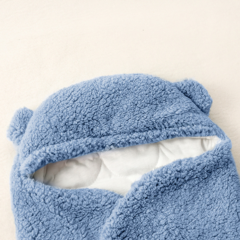 Sleeping Bags Soft born baby packaging blanket warm winter sleeping bag thick cotton envelope for babies 0-9 months old 230407