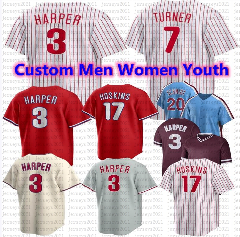 Custom S-4XL New Men Women youth 2023 Baseball Jerseys Bryce Harpe Trea Turner Rhys Hoskins JT Realmuto Schwarber Stitch jersey
Custom S-4XL New Men Women youth 2023 Baseball Jerseys Bryce Harpe Trea Turner Rhys Hoskins JT Realmuto Schwarber Stitch jersey
