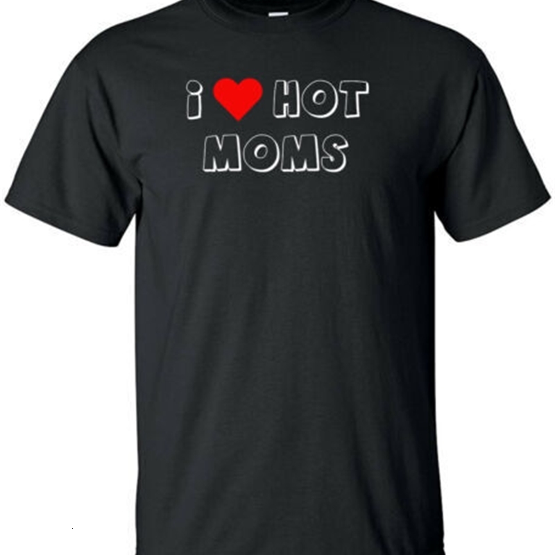 Mens TShirts I Love Moms Funny Prank T Gag Gift Soft 230406