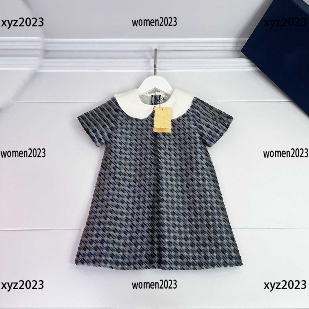 

designer baby dress Summer girl Short sleeved Dress Free shipping Fashion letter printing skirt Size 90-160 CM new product April07, #1