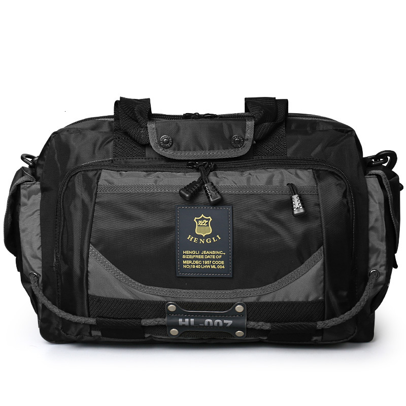 Duffel Bags Ruil Men s Travel Folding Oxford Cloth Protects Portable Waterproof Shoulder Leisure 230407