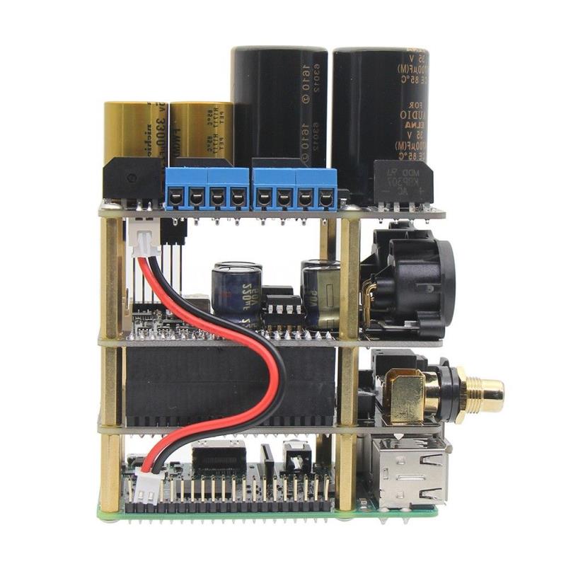 Freeshipping Raspberry Pi X20-XLR Hifi Audio Kit (X20-XLR ES9028Q2M Board X10-I2S Board X10-PWR Power Supply Board) Xshvf