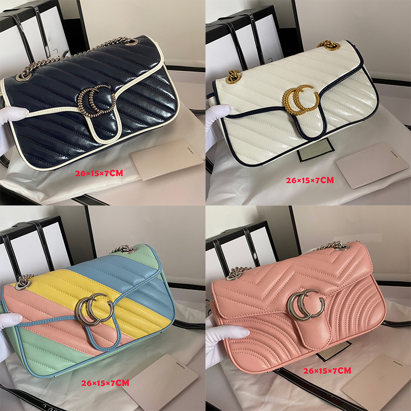 Fashion Women Shoulder bag Designer Handbag High Quality Double G Tote Real Leather Purse Luxury Cross Body Bags Magnetic Multi Colors Pink Black Red Purple, Box for free don't buy
Fashion Women Shoulder bag Designer Handbag High Quality Double G Tote Real Leather Purse Luxury Cross Body Bags Magnetic Multi Colors Pink Black Red Purple, Box for free don't buy