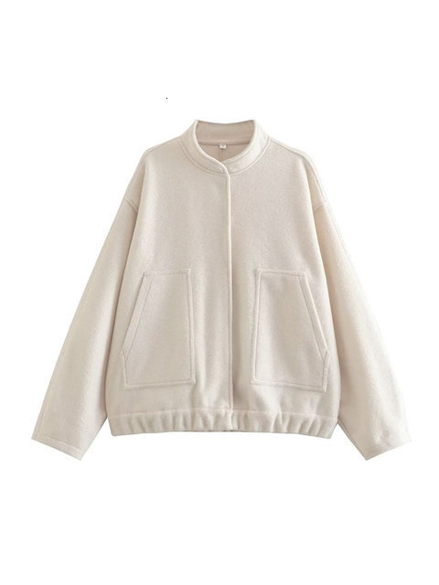 Women's Jacket's Jackets KPYTOMOA Women Fashion With Pockets Oversized Bomber Jacket Coat Vintage Long Sleeve Snap Button Female Outerwear C