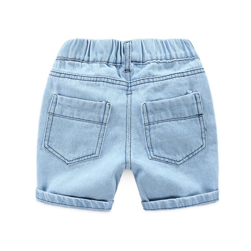 Shorts Summer Boys' Denim Shorts Fashion Hole Children's Jeans Korean Style Boys' Casual Denim Shorts Children 2 3 4 5 6 7 8 Years Old 
